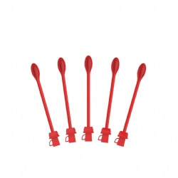 Red mug stirring spoon